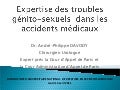 Expertise des troubles génito sexuels  dans les accidents médicaux