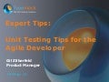 Expert Tips: Unit Testing Tips for the Agile Developer