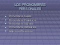 ExplicacióN Pronombres