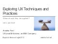 Exploring UX Practices 4 Product Development Agile2012