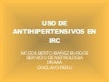 Antihipertensivos en Insuficiencia Renal Cronica