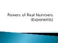 Exponents