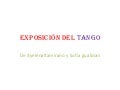 Exposición del tango