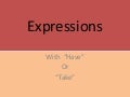 Expressions