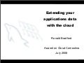 Extending Application Data In The Cloud