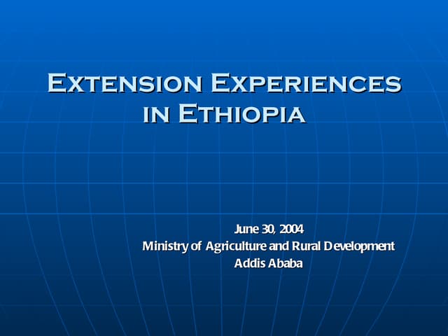 Extension experience (ebrahim moham...