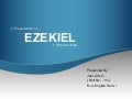 Ezekiel - a poet of India