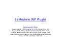 Ez review WP plugin
