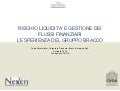 Rischio liquidita’ e gestione dei flussi finanziari: l’esperienza del gruppo Bracco