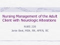 NurseReview.Org - Nursing Management of the Adult Client with Neurologic Alterations