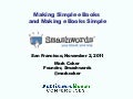 Making Simple eBooks and Making eBooks Simple