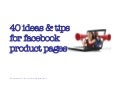 40 ideas & tips for facebook product pages