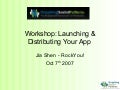 Facebook App Dev 201 App Launch Distrib