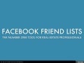 Facebook Friend Lists