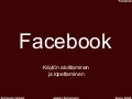 Facebook 2009 Käytön Aloittaminen