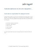 Facebook Applications for Consumer Engagement