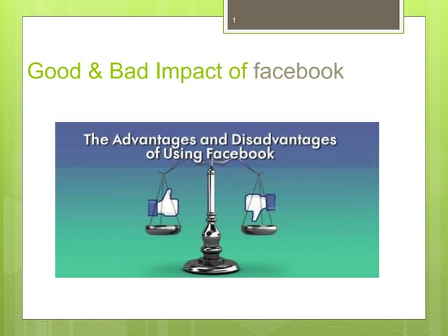 good and bad impact of facebook