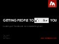 Getting People To Like You.