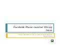 Facebook phone number privacy issue