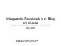 La integración de Facebook y Blog en el aula