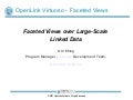 Faceted Views Over Large Scale Linked Data