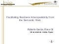Facilitating Busines Interoperability from the Semantic Web
