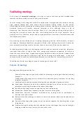 Facilitating Meetings