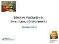 Effective Facilitation in Synchronous Environments pt 2