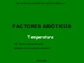 Factores Abióticos Temperatura