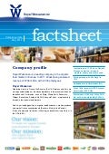 Wessanen Factsheet May 2012