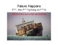 Failure Happens - Reliability and how to run large websites.