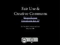 Fair Use & CC At Bar Camp PDX