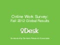 oDesk Online Work Survey: Fall 2012 Global Results