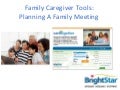 Family Caregiver Tools - Planning A Family Meeting