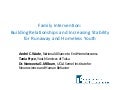 Family intervention building relationships and increasing stability for rhy (2)
