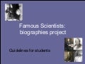 Famous scientists guidelines