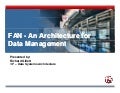 FAN - An Architecture for Data Management