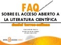 Faq sobre el acceso abierto a la literatura científica