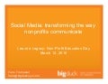 Social Media: transforming the way nonprofits communicate