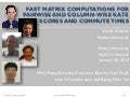 Fast pair-wise and node-wise algorithms for commute times and Katz scores