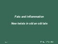 Fats and inflammation