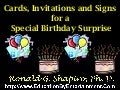 Favorite Birthday Cards, Invitations and Signs for a Special Birthday Surprise