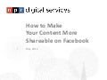 How to Make Your Content More Shareable on Facebook