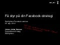 Få styr på din Facebook-strategi