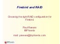 Firebird and RAID