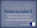 Jóvenes, padres y redes sociales