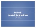Facebook&rsquo;s Q2 Earnings Slide Deck