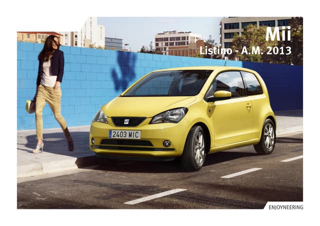 Seat Mii listino prezzi febbraio 2013