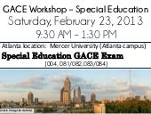 Atlanta - GACE review - 2/23 