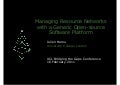 Bridging the Gaps Final Event: Managing Resource Networks with a Generic Open-Source Software Platform